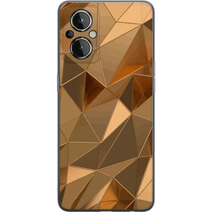 Mobile case for OnePlus Nord N20 5G with 3D Gold design in the group SMARTPHONE & TABLETS / Phone cases / OnePlus at TP E-commerce Nordic AB (A57389)