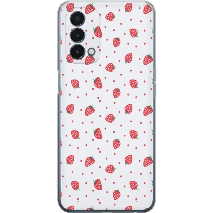 Mobile case for OnePlus Nord N200 5G with Strawberries design in the group SMARTPHONE & TABLETS / Phone cases / OnePlus at TP E-commerce Nordic AB (A57409)