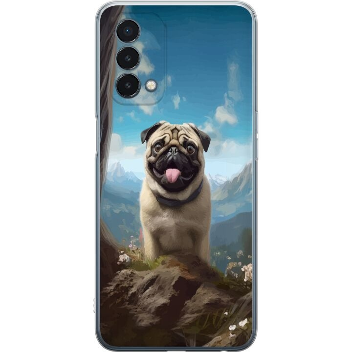 Mobile case for OnePlus Nord N200 5G with Happy Dog design in the group SMARTPHONE & TABLETS / Phone cases / OnePlus at TP E-commerce Nordic AB (A57410)