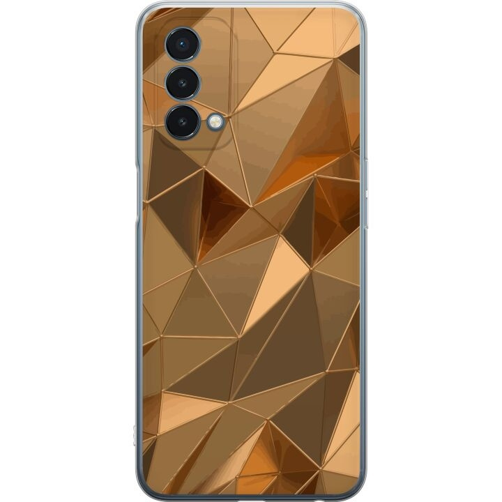 Mobile case for OnePlus Nord N200 5G with 3D Gold design in the group SMARTPHONE & TABLETS / Phone cases / OnePlus at TP E-commerce Nordic AB (A57416)