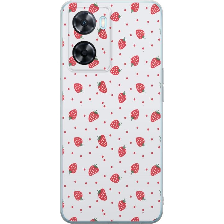 Mobile case for OnePlus Nord N20 SE with Strawberries design in the group SMARTPHONE & TABLETS / Phone cases / OnePlus at TP E-commerce Nordic AB (A57463)