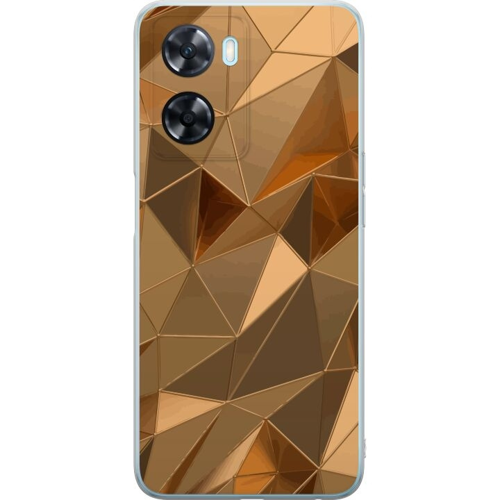 Mobile case for OnePlus Nord N20 SE with 3D Gold design in the group SMARTPHONE & TABLETS / Phone cases / OnePlus at TP E-commerce Nordic AB (A57470)