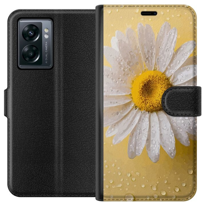 Wallet case for OnePlus Nord N300 with Porslinsblomma design in the group SMARTPHONE & TABLETS / Phone cases / OnePlus at TP E-commerce Nordic AB (A57500)