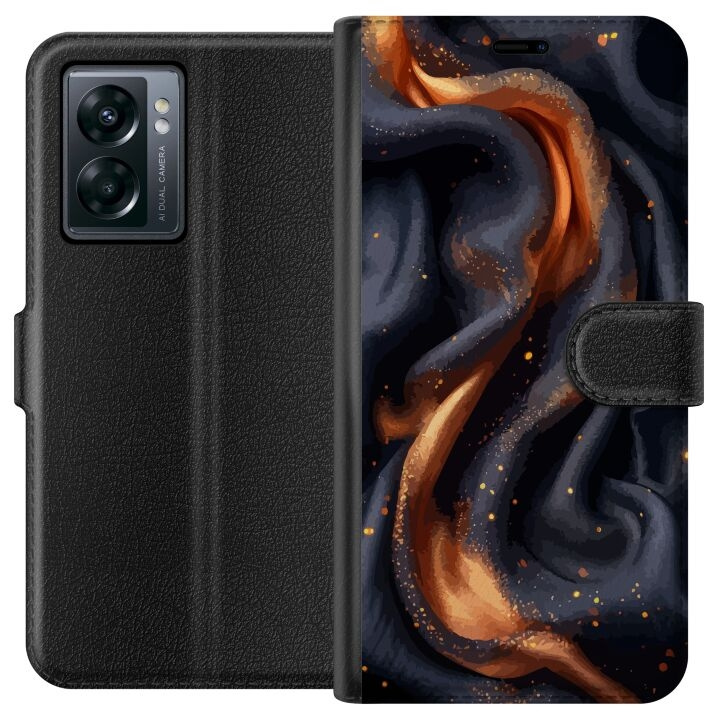 Wallet case for OnePlus Nord N300 with Fiery silk design in the group SMARTPHONE & TABLETS / Phone cases / OnePlus at TP E-commerce Nordic AB (A57501)