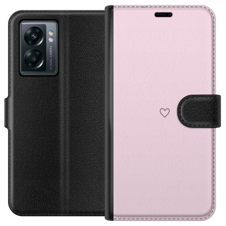 Wallet case for OnePlus Nord N300 with Heart design in the group SMARTPHONE & TABLETS / Phone cases / OnePlus at TP E-commerce Nordic AB (A57519)