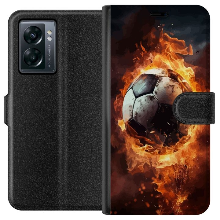 Wallet case for OnePlus Nord N300 with Football design in the group SMARTPHONE & TABLETS / Phone cases / OnePlus at TP E-commerce Nordic AB (A57521)