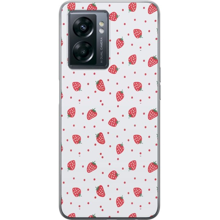 Mobile case for OnePlus Nord N300 with Strawberries design in the group SMARTPHONE & TABLETS / Phone cases / OnePlus at TP E-commerce Nordic AB (A57544)