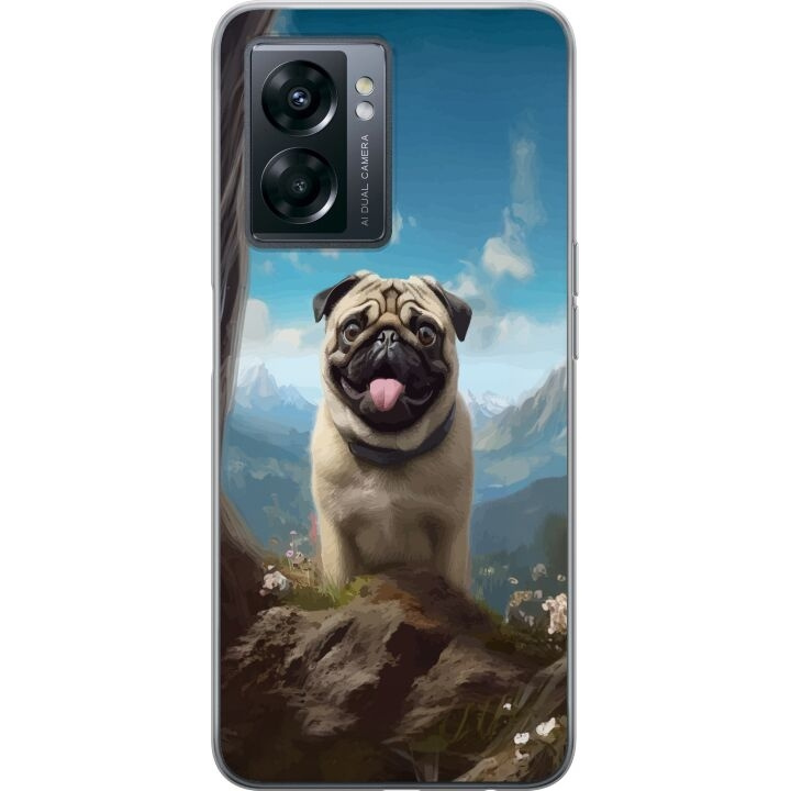 Mobile case for OnePlus Nord N300 with Happy Dog design in the group SMARTPHONE & TABLETS / Phone cases / OnePlus at TP E-commerce Nordic AB (A57545)