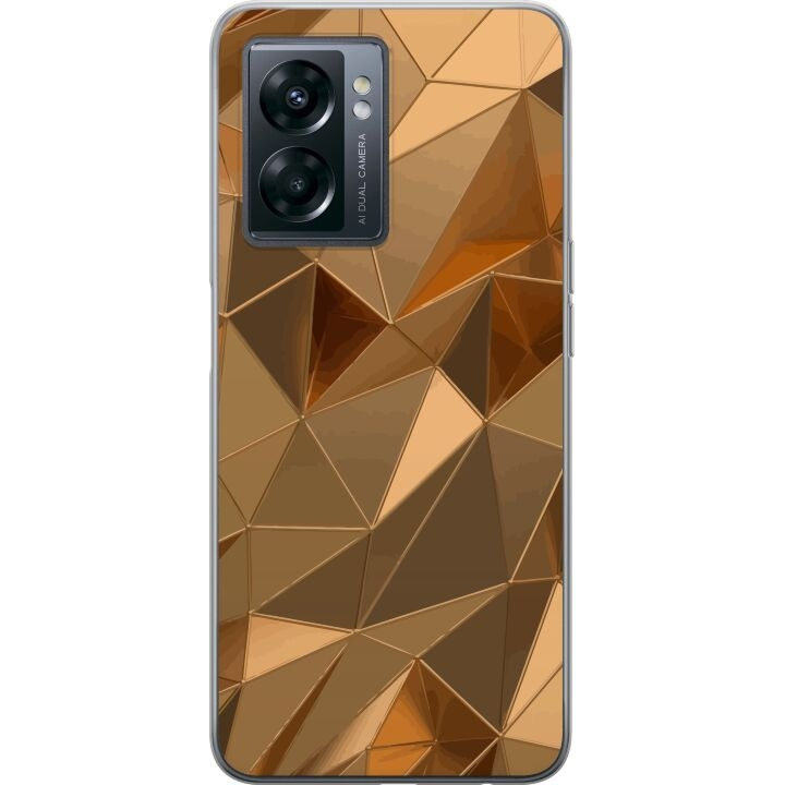 Mobile case for OnePlus Nord N300 with 3D Gold design in the group SMARTPHONE & TABLETS / Phone cases / OnePlus at TP E-commerce Nordic AB (A57551)