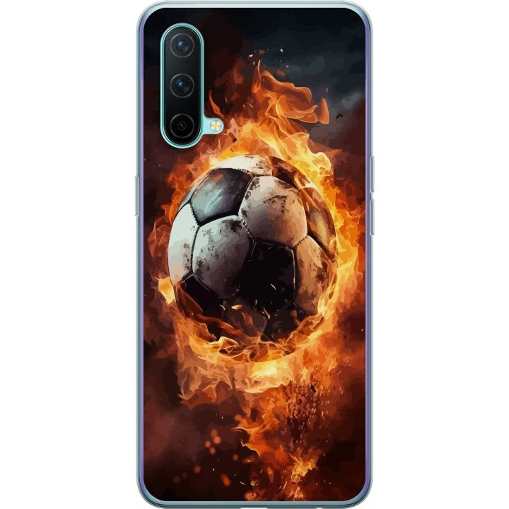 Mobile case for OnePlus Nord CE 5G with Football design in the group SMARTPHONE & TABLETS / Phone cases / OnePlus at TP E-commerce Nordic AB (A57602)