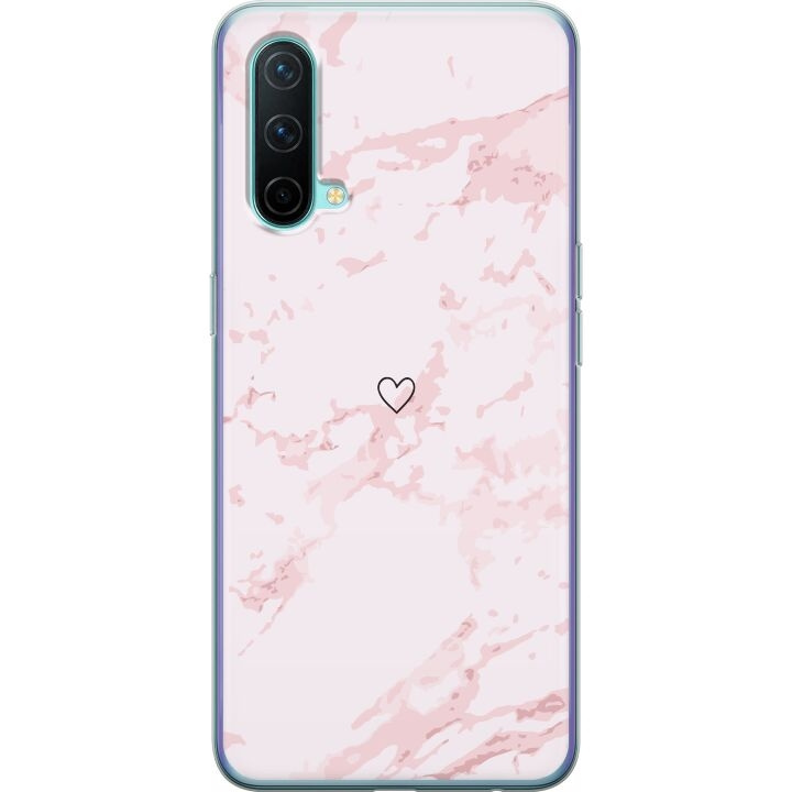 Mobile case for OnePlus Nord CE 5G with Pink Heart design in the group SMARTPHONE & TABLETS / Phone cases / OnePlus at TP E-commerce Nordic AB (A57604)