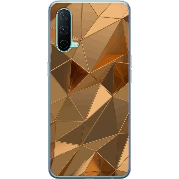 Mobile case for OnePlus Nord CE 5G with 3D Gold design in the group SMARTPHONE & TABLETS / Phone cases / OnePlus at TP E-commerce Nordic AB (A57605)