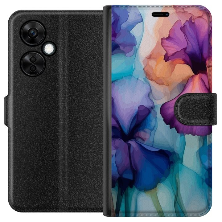 Wallet case for OnePlus Nord CE3 with Magical flowers design in the group SMARTPHONE & TABLETS / Phone cases / OnePlus at TP E-commerce Nordic AB (A57665)