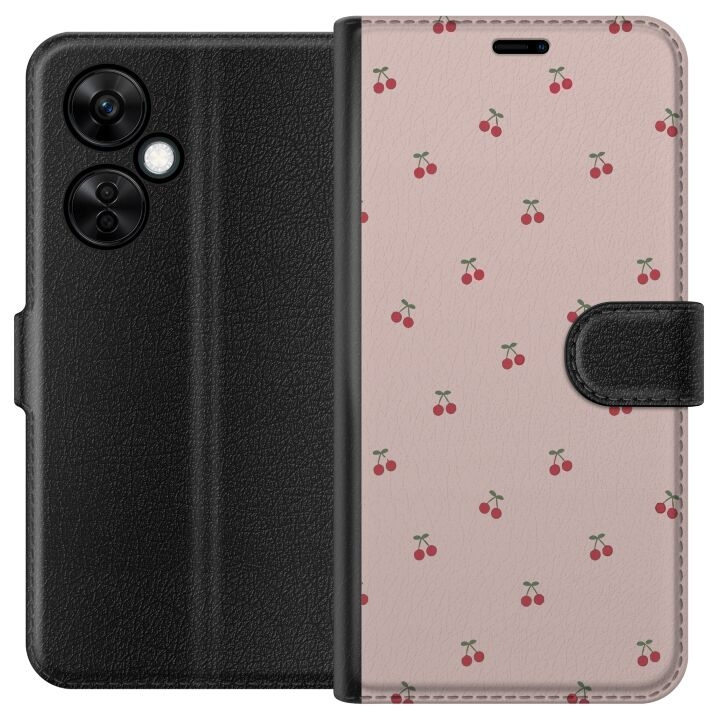 Wallet case for OnePlus Nord CE3 with Cherry design in the group SMARTPHONE & TABLETS / Phone cases / OnePlus at TP E-commerce Nordic AB (A57669)