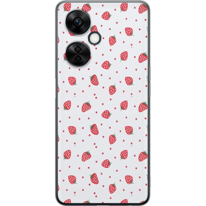 Mobile case for OnePlus Nord CE3 with Strawberries design in the group SMARTPHONE & TABLETS / Phone cases / OnePlus at TP E-commerce Nordic AB (A57706)