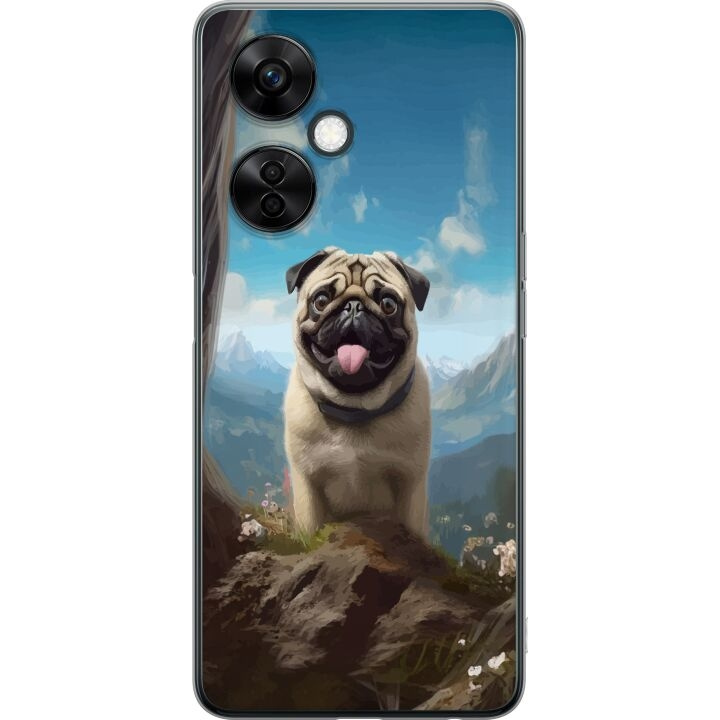 Mobile case for OnePlus Nord CE3 with Happy Dog design in the group SMARTPHONE & TABLETS / Phone cases / OnePlus at TP E-commerce Nordic AB (A57707)