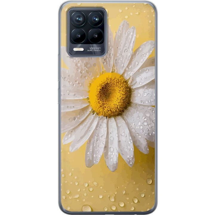 Mobile case for Realme 8 with Porslinsblomma design in the group SMARTPHONE & TABLETS / Phone cases / Realme at TP E-commerce Nordic AB (A57959)