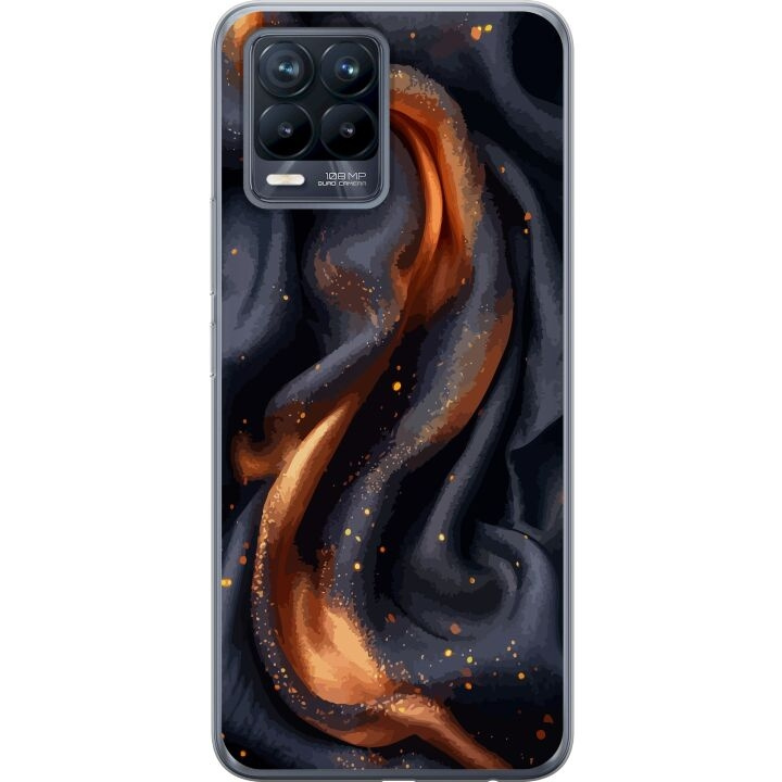 Mobile case for Realme 8 with Fiery silk design in the group SMARTPHONE & TABLETS / Phone cases / Realme at TP E-commerce Nordic AB (A57960)