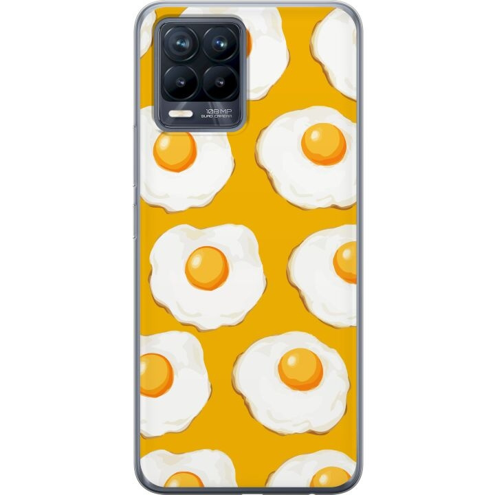 Mobile case for Realme 8 with Fried egg design in the group SMARTPHONE & TABLETS / Phone cases / Realme at TP E-commerce Nordic AB (A57961)