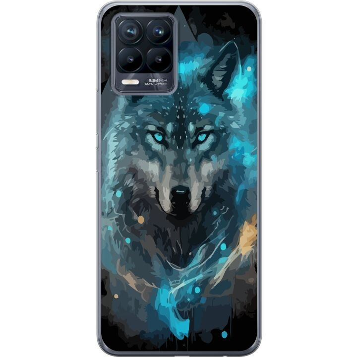 Mobile case for Realme 8 with Wolf design in the group SMARTPHONE & TABLETS / Phone cases / Realme at TP E-commerce Nordic AB (A57964)