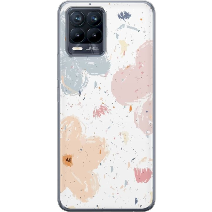 Mobile case for Realme 8 with Flowers design in the group SMARTPHONE & TABLETS / Phone cases / Realme at TP E-commerce Nordic AB (A57971)