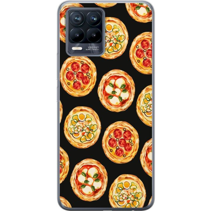 Mobile case for Realme 8 with Pizza design in the group SMARTPHONE & TABLETS / Phone cases / Realme at TP E-commerce Nordic AB (A57972)