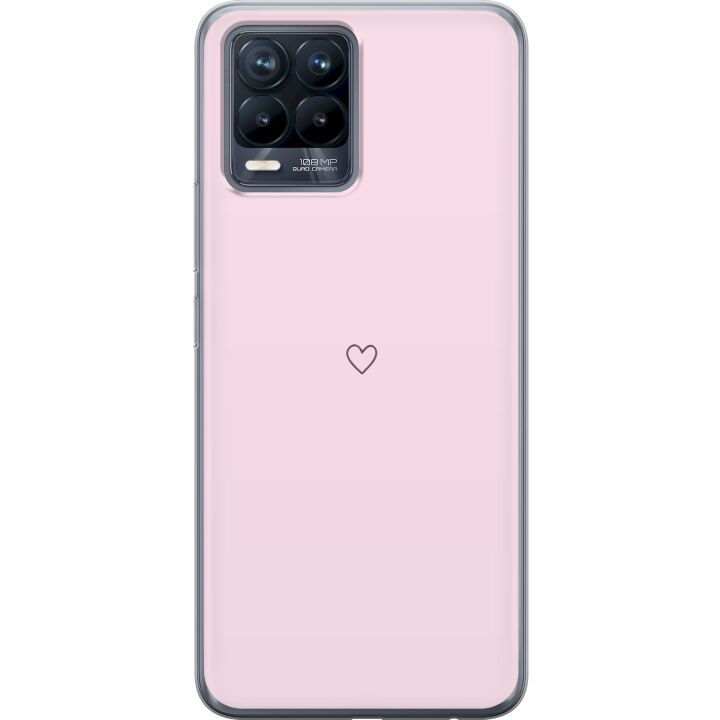 Mobile case for Realme 8 with Heart design in the group SMARTPHONE & TABLETS / Phone cases / Realme at TP E-commerce Nordic AB (A57978)