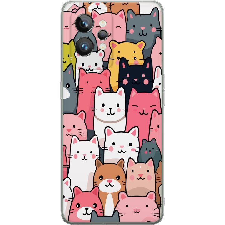 Mobile case for Realme GT2 Pro with Cat pattern design in the group SMARTPHONE & TABLETS / Phone cases / Realme at TP E-commerce Nordic AB (A58048)