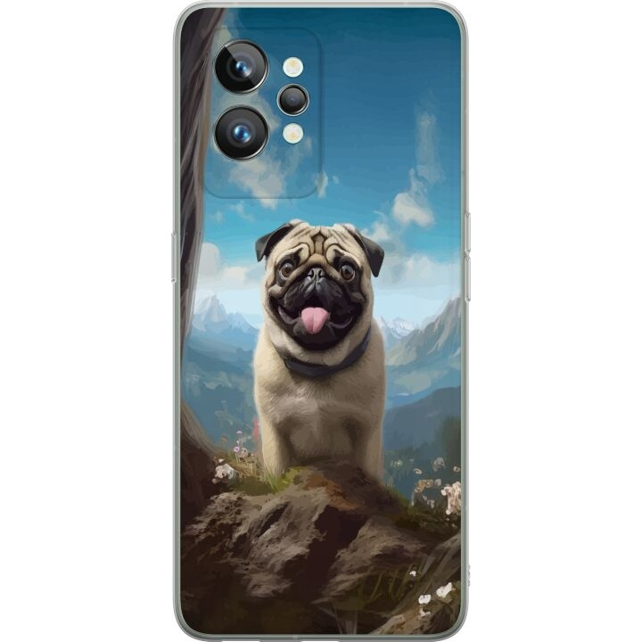 Mobile case for Realme GT2 Pro with Happy Dog design in the group SMARTPHONE & TABLETS / Phone cases / Realme at TP E-commerce Nordic AB (A58058)