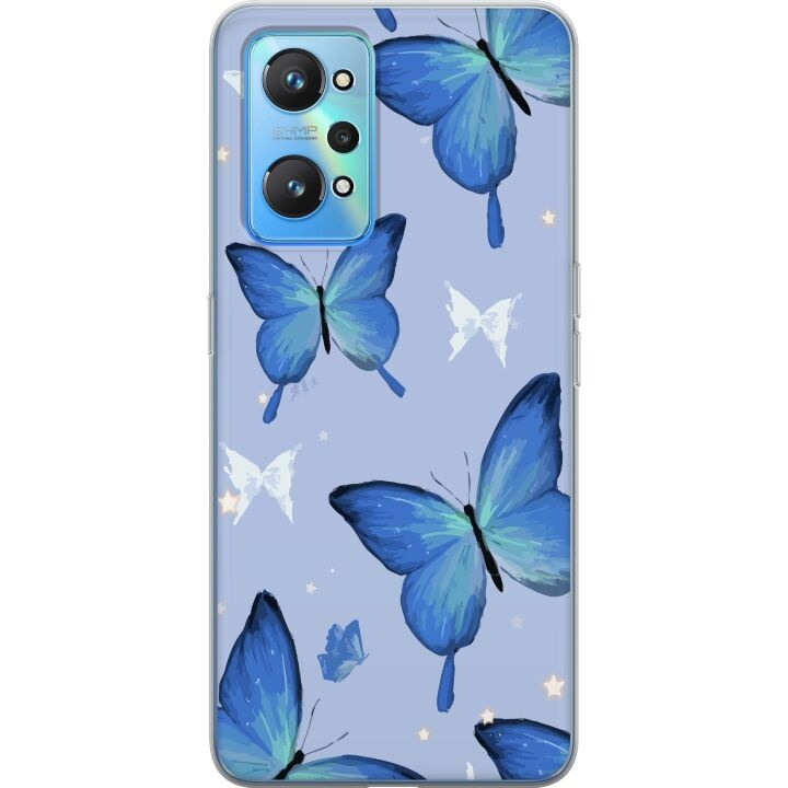 Mobile case for Realme GT Neo2 with Blue butterflies design in the group SMARTPHONE & TABLETS / Phone cases / Realme at TP E-commerce Nordic AB (A58083)