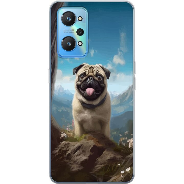 Mobile case for Realme GT Neo2 with Happy Dog design in the group SMARTPHONE & TABLETS / Phone cases / Realme at TP E-commerce Nordic AB (A58085)