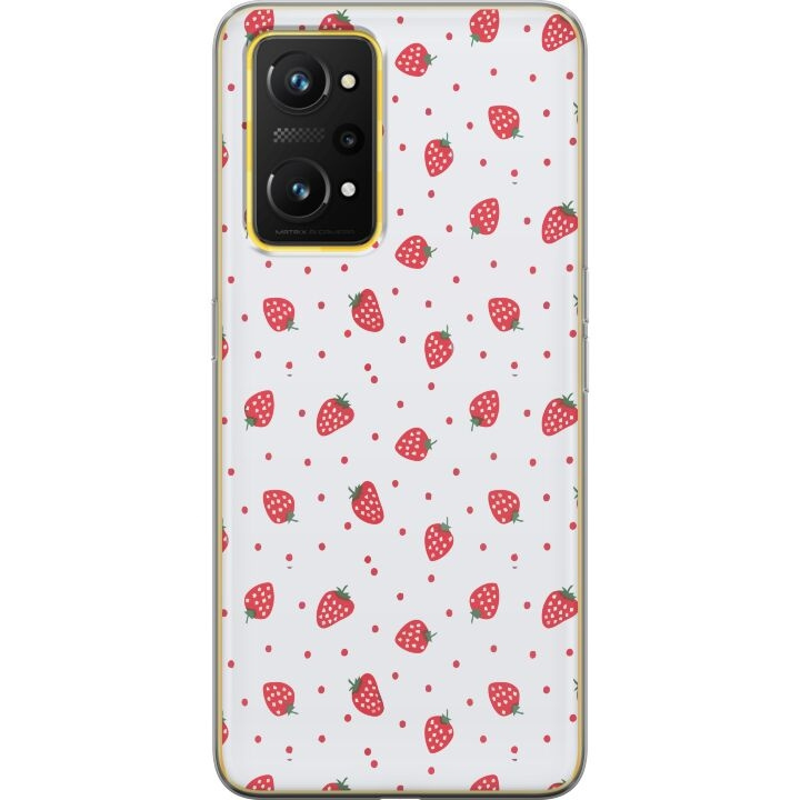 Mobile case for Realme GT Neo 3T with Strawberries design in the group SMARTPHONE & TABLETS / Phone cases / Realme at TP E-commerce Nordic AB (A58111)