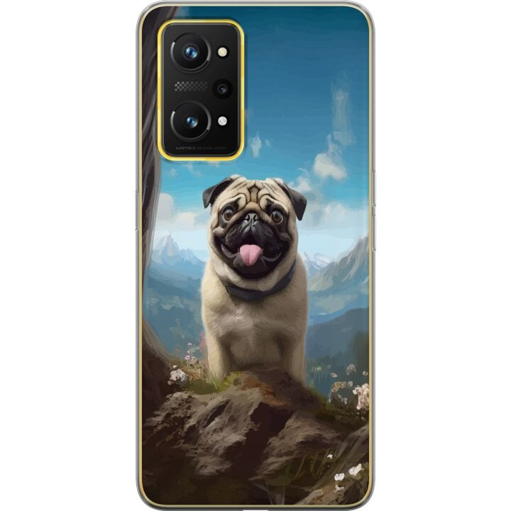 Mobile case for Realme GT Neo 3T with Happy Dog design in the group SMARTPHONE & TABLETS / Phone cases / Realme at TP E-commerce Nordic AB (A58112)