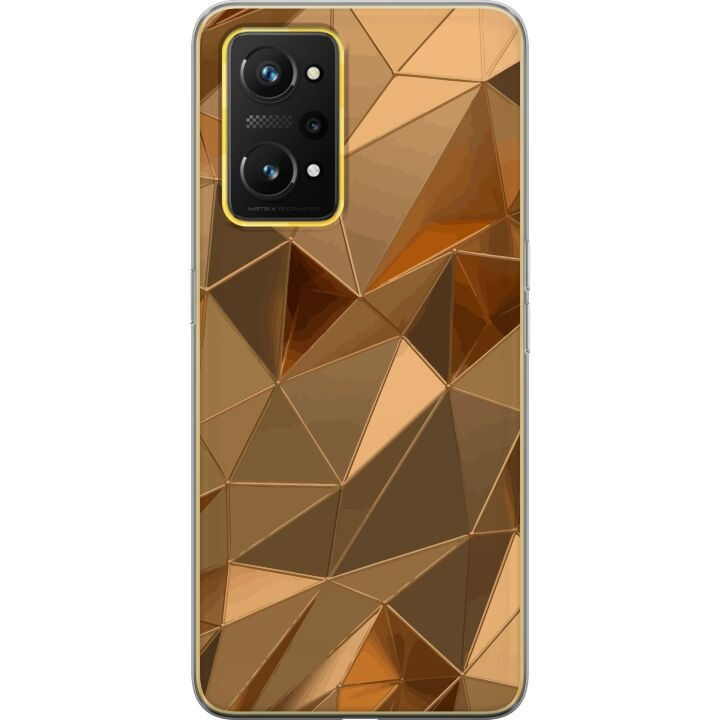 Mobile case for Realme GT Neo 3T with 3D Gold design in the group SMARTPHONE & TABLETS / Phone cases / Realme at TP E-commerce Nordic AB (A58118)