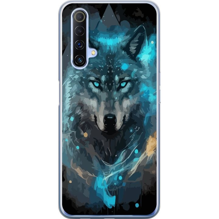 Mobile case for Realme X50 5G with Wolf design in the group SMARTPHONE & TABLETS / Phone cases / Realme at TP E-commerce Nordic AB (A58126)