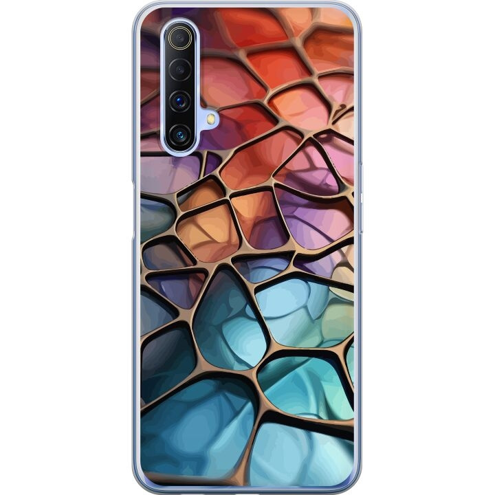 Mobile case for Realme X50 5G with Metallic pattern design in the group SMARTPHONE & TABLETS / Phone cases / Realme at TP E-commerce Nordic AB (A58131)