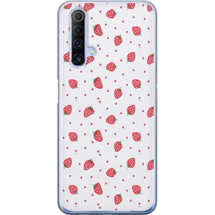 Mobile case for Realme X50 5G with Strawberries design in the group SMARTPHONE & TABLETS / Phone cases / Realme at TP E-commerce Nordic AB (A58138)