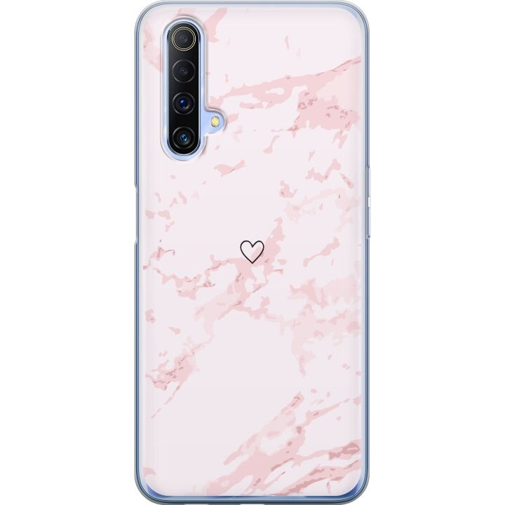 Mobile case for Realme X50 5G with Pink Heart design in the group SMARTPHONE & TABLETS / Phone cases / Realme at TP E-commerce Nordic AB (A58144)