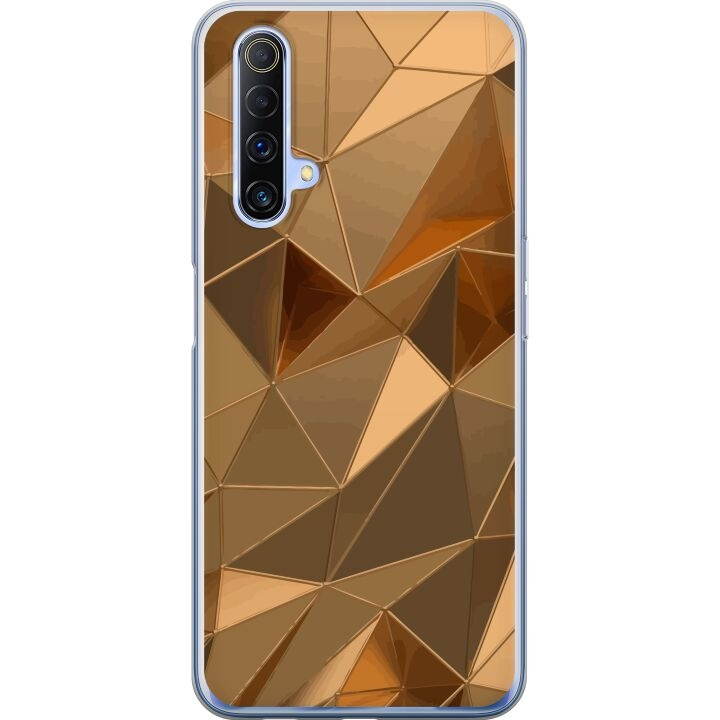 Mobile case for Realme X50 5G with 3D Gold design in the group SMARTPHONE & TABLETS / Phone cases / Realme at TP E-commerce Nordic AB (A58145)