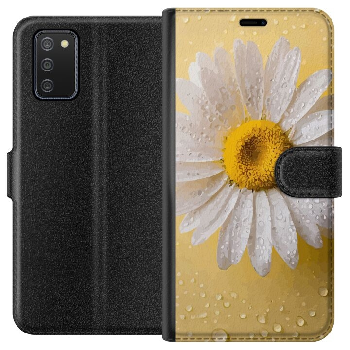 Wallet case for Samsung Galaxy A02s with Porslinsblomma design in the group SMARTPHONE & TABLETS / Phone cases / Samsung at TP E-commerce Nordic AB (A58148)