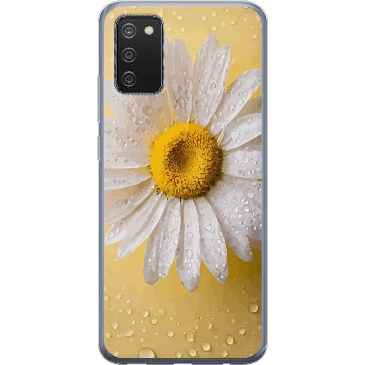 Mobile case for Samsung Galaxy A02s with Porslinsblomma design in the group SMARTPHONE & TABLETS / Phone cases / Samsung at TP E-commerce Nordic AB (A58175)