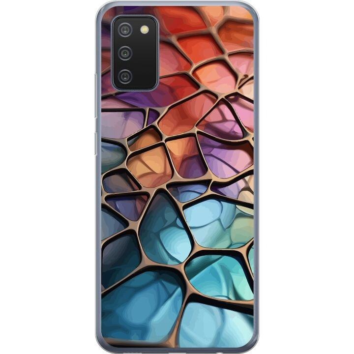 Mobile case for Samsung Galaxy A02s with Metallic pattern design in the group SMARTPHONE & TABLETS / Phone cases / Samsung at TP E-commerce Nordic AB (A58185)