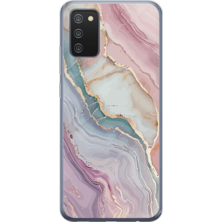 Mobile case for Samsung Galaxy A02s with Marble design in the group SMARTPHONE & TABLETS / Phone cases / Samsung at TP E-commerce Nordic AB (A58197)