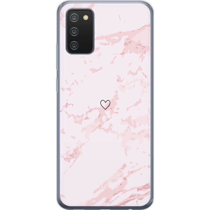 Mobile case for Samsung Galaxy A02s with Pink Heart design in the group SMARTPHONE & TABLETS / Phone cases / Samsung at TP E-commerce Nordic AB (A58198)