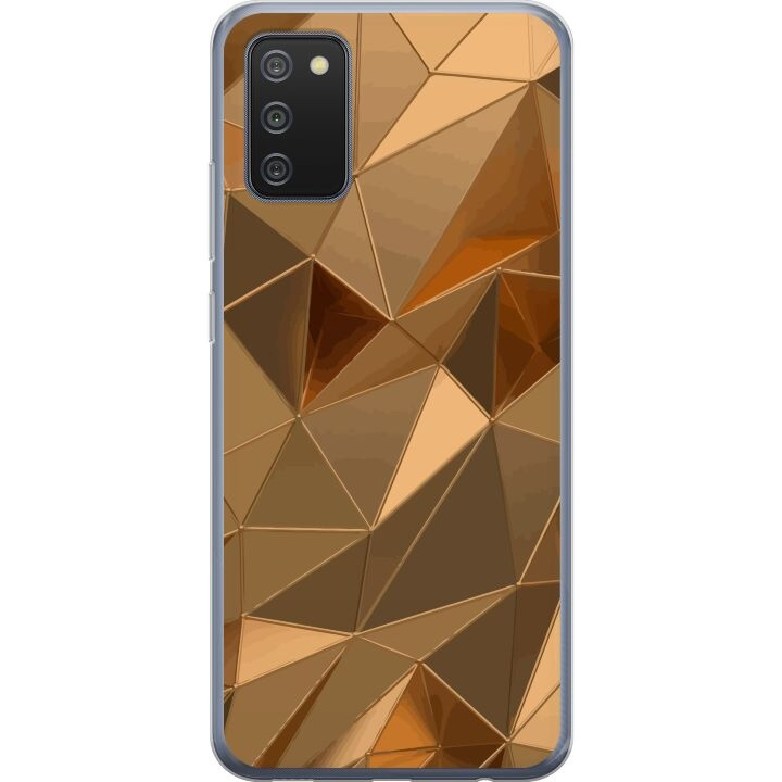 Mobile case for Samsung Galaxy A02s with 3D Gold design in the group SMARTPHONE & TABLETS / Phone cases / Samsung at TP E-commerce Nordic AB (A58199)