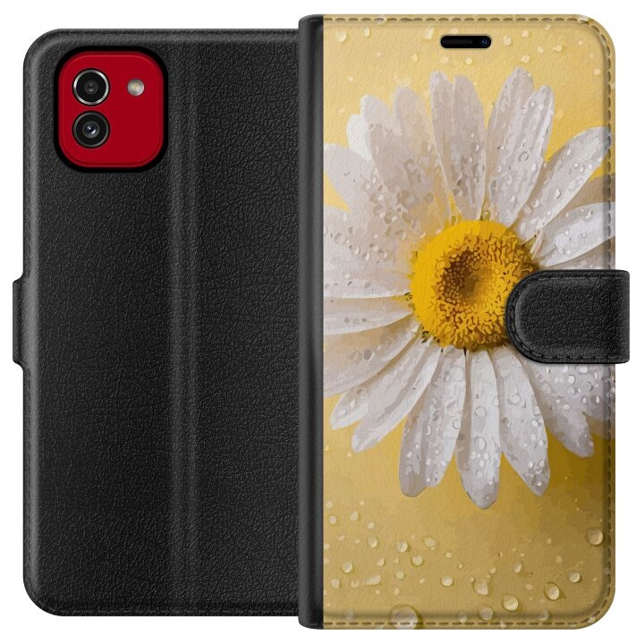 Wallet case for Samsung Galaxy A03 with Porslinsblomma design in the group SMARTPHONE & TABLETS / Phone cases / Samsung at TP E-commerce Nordic AB (A58202)