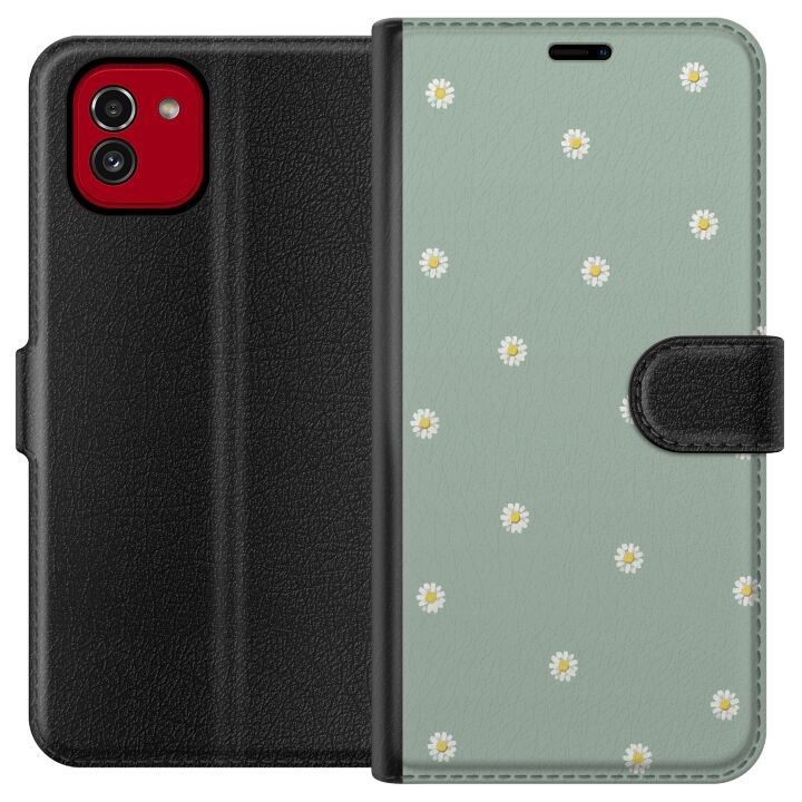 Wallet case for Samsung Galaxy A03 with Priest\'s collars design in the group SMARTPHONE & TABLETS / Phone cases / Samsung at TP E-commerce Nordic AB (A58206)