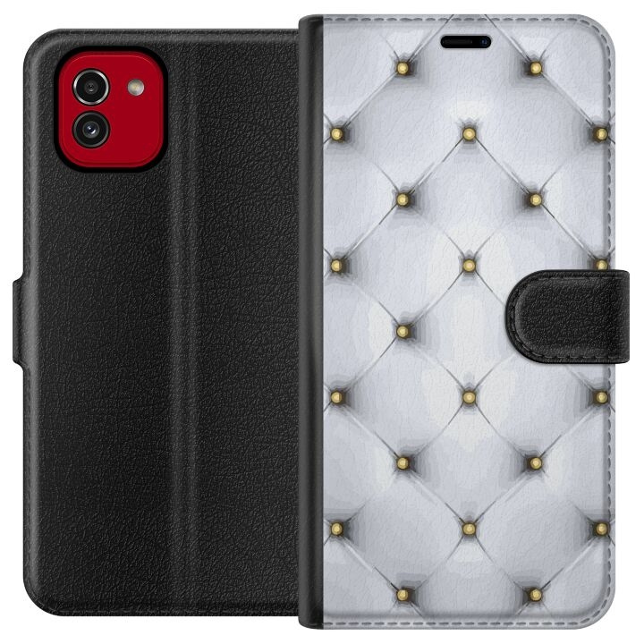 Wallet case for Samsung Galaxy A03 with Luxurious design in the group SMARTPHONE & TABLETS / Phone cases / Samsung at TP E-commerce Nordic AB (A58216)