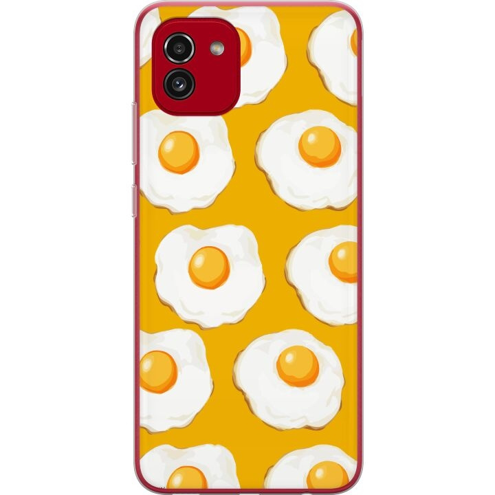 Mobile case for Samsung Galaxy A03 with Fried egg design in the group SMARTPHONE & TABLETS / Phone cases / Samsung at TP E-commerce Nordic AB (A58231)