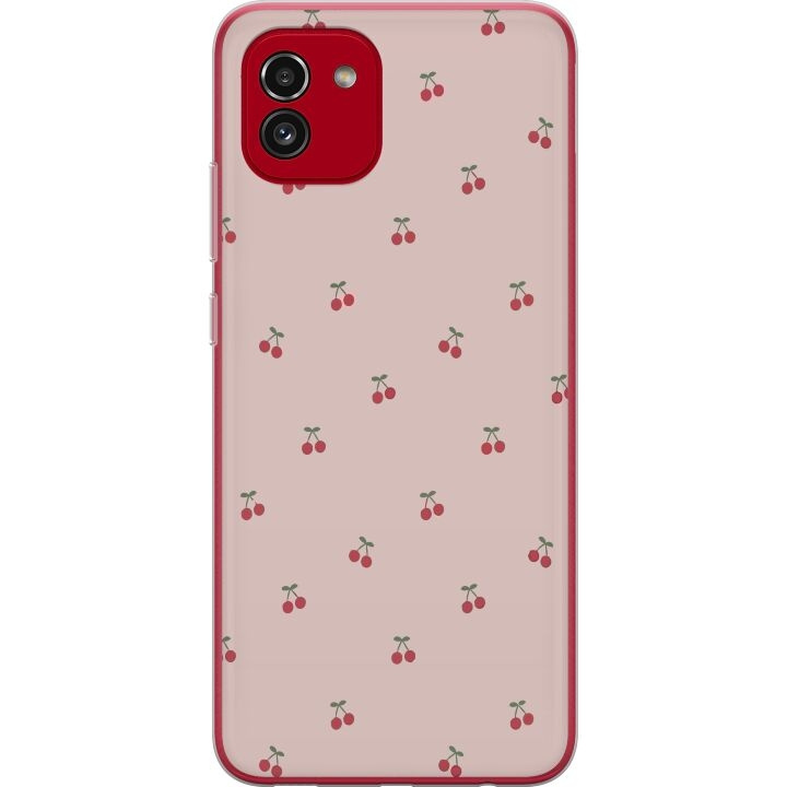 Mobile case for Samsung Galaxy A03 with Cherry design in the group SMARTPHONE & TABLETS / Phone cases / Samsung at TP E-commerce Nordic AB (A58236)